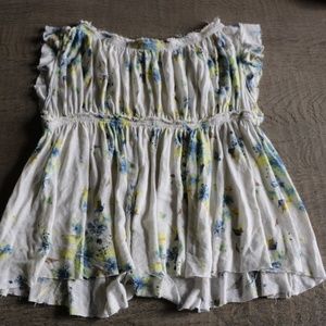 Free People Flowy Floral Top